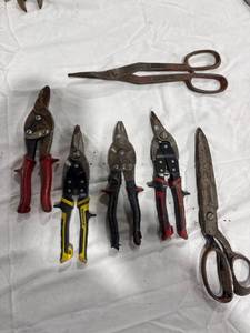 lot 1349 image: Assorted Metal Snips & Shears
