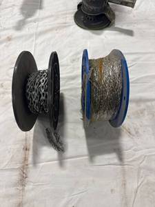 lot 1356 image: Two Metal Chain Spools