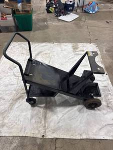lot 1378 image: Black Metal Welding Cart