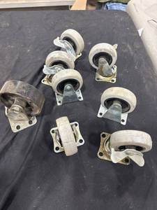 lot 1393 image: Mixed Industrial Casters Lot