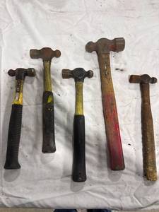 lot 1413 image: Lot of 5 Ball-Peen Hammers