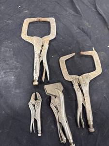 lot 1421 image: Assorted Locking Pliers Lot