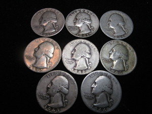 Washington Quarters 1940-1944