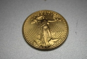 lot 52 image: 2008 Am. Eagle $5 Gold 110th OZ