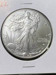 2022 AMERICAN SILVER EAGLE 1 TROY OZ .999 FINE SILVER