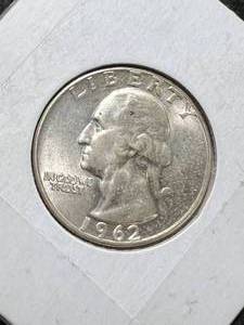 lot 56 image: 1962 US WASHINGTON QUARTER BU