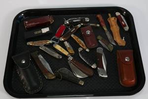 lot 42 image: Old Knives Pocket Knives Lot of 19