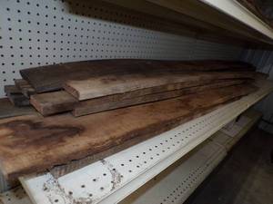 lot 19 image: Assorted Black Walnut Rought Cut Lumber