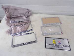 lot 27 image: License Plate Frames