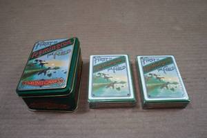 lot 47 image: Remington First in the Field Playing Cards in Collectors Tin