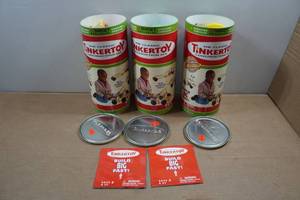 lot 58 image: Vintage Tinkertoy Construction Sets