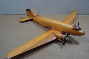 lot 64 image: Wooden Model Airplane