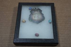 lot 99 image: US Marshal Theme Shadow Box
