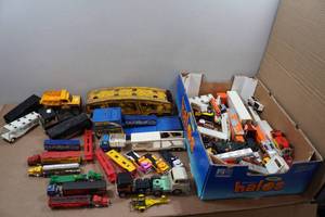 lot 142 image: Assorted Toy Trucks and Trailers