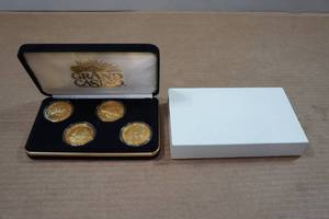 lot 196 image: 1997 Grand Casino Collectors Coin Set - Wildlife Series
