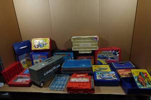 lot 253 image: Large Assortment of Toy Car Storage Cases