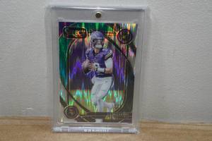 lot 14 image: 2024 Panini Select JJ McCarthy Shock Prizm Rookie Football Card