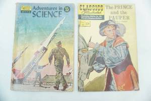 lot 174 image: Vintage Classics Illustrated Adventures in Science & The Prince and the Pauper