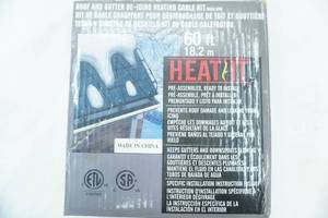 lot 193 image: 60ft Heat it. Roof and Gutter De-Icing Heating Cable. Appears New