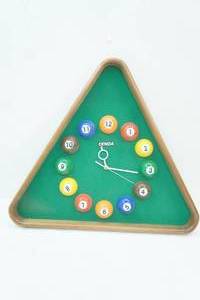 lot 198 image: Billiards Wall Clock. Cenda 20x18.5 tall