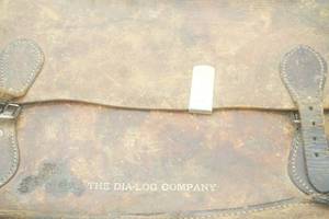 lot 209 image: Vintage Leather Messenger Bag