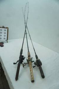 lot 94 image: 3 Fishing Rods with Reels