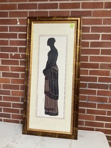 lot 8 image: Silhouette Man Framed Art Picture.