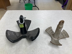 lot 41 image: Lot of 2 boat anchors