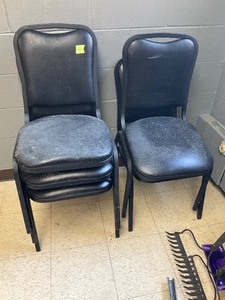 lot 45 image: Stacking chairs