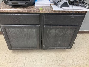 lot 70 image: Black Cabinet with Counter top