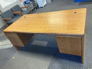lot 79 image: Wood office desk