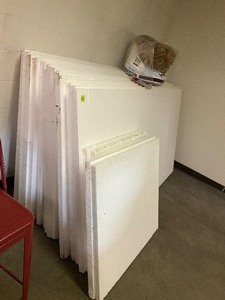 lot 162 image: Lot of Styrofoam sheets