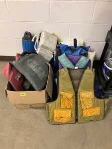 lot 165 image: Lot of boat safety and life jackets