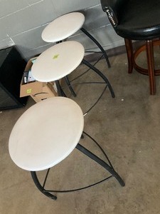 lot 243 image: Lot of 3 counter stools