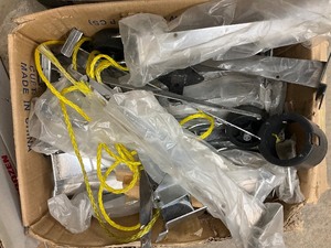 lot 280 image: Slat wall parts lot