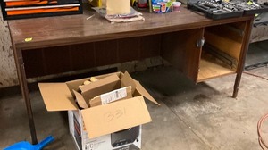 lot 332 image: Wood desk