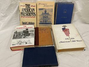 lot 67 image: American History Book Lot The American Presidents, Presidential Inaugurations, Bicentennial Almanac