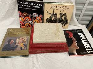 lot 68 image: Vintage Book Lot - Norman Rockwell, Appalachia, Early Connecticut Meetinghouses, Bronzes of the American West