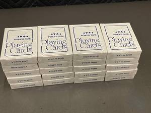 lot 94 image: Poker Size Playing Cards - Made in USA (Lot of 20)