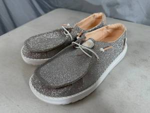 lot 20 image: Hey Dude Shoes - Size 7 Womens - Blemished