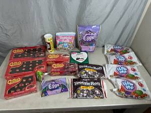 lot 29 image: Assorted Candy, Tootsie Rolls, Blow Pops, Chocolate Cherries, and More