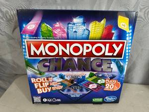 lot 32 image: New Hasbro Monopoly Chance Board Game