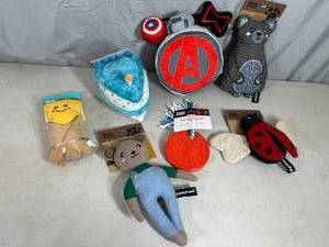 lot 62 image: Assorted New Dog Toys Including Marvel Toys