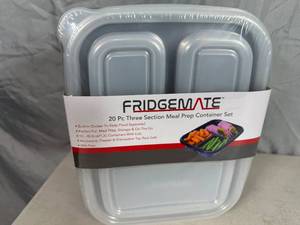 lot 65 image: New 20 pc Meal Prep Container Set