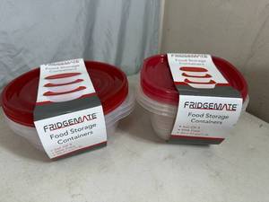 lot 78 image: 6 New Fridgemate Food Storage Containers