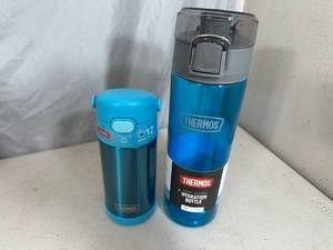 lot 119 image: New Thermos Water Bottles and Kids Thermos
