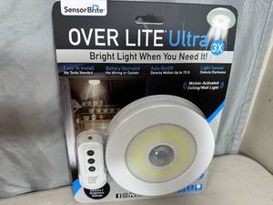 lot 130 image: New Over Lite Ultra Motion Activated WallCeiling Light