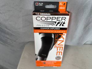 lot 146 image: New Copper Fit Knee Compression Sleeve - XL
