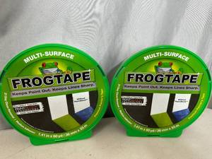 lot 178 image: 2 New Rolls of Frogtape Premium Painters Tape - 1.41 inch