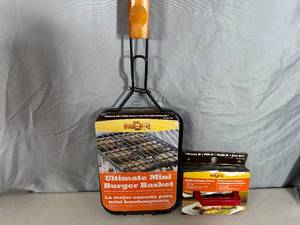 lot 205 image: New Stuffed Burger Press and Mini Burger Grilling Basket